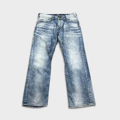Silver Jeans Co. Zac Mens 34x32 Blue Relaxed Fit Straight Leg Light Wash Denim Pants