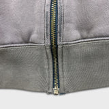 Nike Air Hoodie Mens Large Gray Swoosh Sportswear Full Zip Hooded Sweater