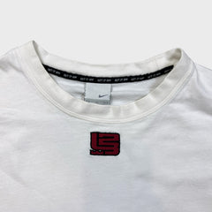 Vintage Nike Air Lebron James T Shirt Mens XL White L23 NBA Basketball Tee