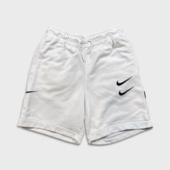 Nike Sportswear Shorts Mens Small White Sportswear Pocketed Multi Swoosh
