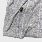Lululemon Full Tilt Sweatshirt Womens Size 8 Gray 1/4 Zip Sportswear 3M Pullover