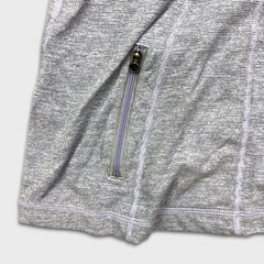 Lululemon Full Tilt Sweatshirt Womens Size 8 Gray 1/4 Zip Sportswear 3M Pullover