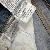 Levi's 505 Jeans Men 36x34 Blue Regular Fit Straight Leg Medium Wash Faded Denim Pants
