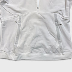 Lululemon Winter Sprinter Hoodie Womens Size 12 White 1/2 Zip Hooded Sweater