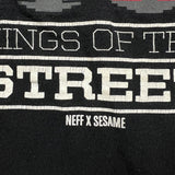 Neff x Sesame Street T Shirt Mens Medium Black Graphic Cartoon Short Sleeve Tee