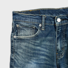 Levi's 505 Jeans Mens 30x28 Blue Regular Fit Straight Leg Dark Wash Denim Pants