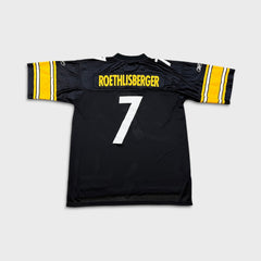 Vintage Y2K Ben Roethlisberger Pittsburgh Steelers Reebok Jersey Mens Large Black NFL