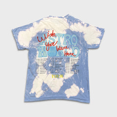 Travis Scott No Bystanders T Shirt Mens Small Blue Tie Dye Astroworld Tour Tee