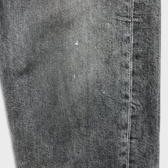 Levi's 502 Jeans Mens 32x30 Black Regular Taper Fit Faded Stone Wash Denim Pants
