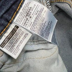 Levi's 514 Jeans Mens 32x32 Blue Slim Straight Fit Medium Wash Faded Denim Pants