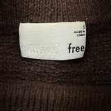 Aritzia Wilfred Free Lolan Sweatshirt Womens Small Brown Merino Wool Cropped Top