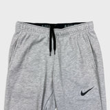 Nike Sportswear Sweatpants Mens Small Gray Dri Fit Swoosh Taper Leg Fleece Jogger