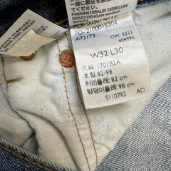 Levi's 501 Jeans Mens 32x27 Blue Original Fit Straight Medium Wash Denim Pants