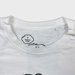 KAWS x Uniqlo x Peanuts Joe Kaws Yawn Outline Tee Mens Small White Graphic Tee