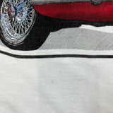 Vintage 90s MG MGB T Shirt Mens Large White USA Sports Car Single Stitch Tee