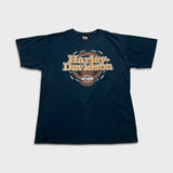 Vintage 1999 Harley Davidson T Shirt Mens Large Black Newfoundland Canada Eagle Biker Tee