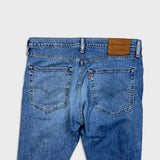 Levi's Skinny Taper Jeans Mens 36x32 Blue Medium Wash Skinny Taper Stretch Denim Pants