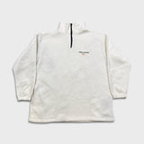 Vintage 90s Polo Sport Ralph Lauren Fleece Mens XL White USA 1/4 Zip Jacket