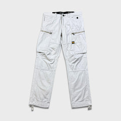 G-Star Raw Pants Mens 34x30 White Straight Fit Casual Utility Cargo Trousers