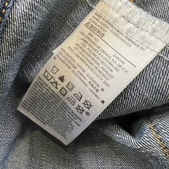 Levi's Type 3 Jean Jacket Mens Large Blue Dark Wash Denim Western Trucker