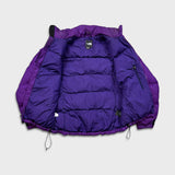 The North Face Jacket Womens Large Purple 700 Nuptse Down Full Zip Puffer Bomber