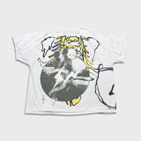 Travis Scott Cactus Jack + Kaws For Fragment T Shirt Mens 2XL White AOP Tee