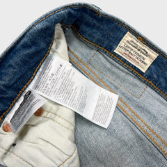 Levi's 511 Jeans Mens 33x32 Blue Slim Fit Mid Rise Light Wash Stretch Denim Pants