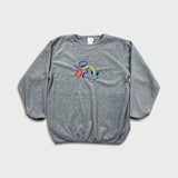 Vintage 90s Walt Disney World Mickey Mouse Fleece Mens Large Gray Jacket