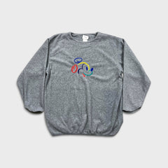 Vintage 90s Walt Disney World Mickey Mouse Fleece Mens Large Gray Jacket