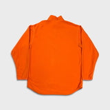 Vintage Y2K Nike Sportswear Fleece Mens Medium Orange Swoosh 1/4 Zip Pullover Jacket