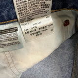 Levi's 541 Jeans Mens 36x30 Blue Athletic Taper Light Wash Distressed Denim Pants