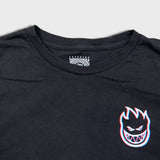 Spitfire Wheels T Shirt Mens Large Black Flame Graphic Skater Short Sleeve Tee