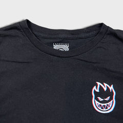 Spitfire Wheels T Shirt Mens Large Black Flame Graphic Skater Short Sleeve Tee