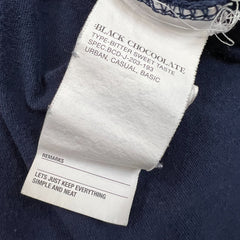 Black Chocoolate NYC T Shirt Mens Medium Blue Collegiate Arch Logo Tee