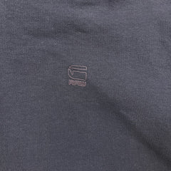 G-Star Raw Harm Hoodie Mens XL Purple 1/4 Button Up Faded Hooded Sweater