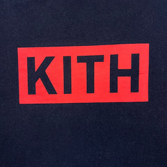 KITH T Shirt Mens XL Blue Box Logo Classic Faded Wash Tee