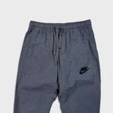 Nike Sportswear Track Pants Mens Small Gray Swoosh Taper Leg Athletic Jogger