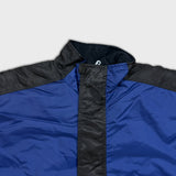 Vintage 90s Nike Jacket Mens Large Blue Big Swoosh 1/2 Zip Pullover Coat