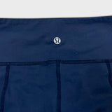 Lululemon Practice Daily Pants Womens Size 8 Blue Mid Rise Yoga Leggings Tights
