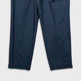 Vintage 90s Balenciaga Pour Homme Pants Mens 38x30 Blue Wool Pleated Trouser BB Logo