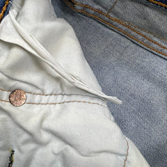 Levi’s 513 Jeans Mens 32x30 Blue Slim Straight Fit Light Wash Faded Denim Pants