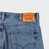 Levi's 550 Jeans Mens 38x32 Blue Relaxed Straight Fit Light Wash Baggy Denim Pants