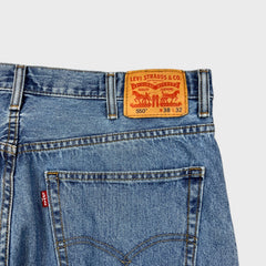Levi's 550 Jeans Mens 38x32 Blue Relaxed Straight Fit Light Wash Baggy Denim Pants