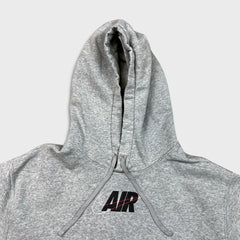 Nike Air Sportswear Hoodie Mens 2XL Gray Swoosh Graphic Hooded Sweater
