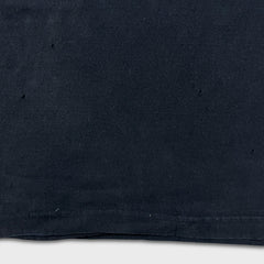 Vintage Y2K Faded Blank T Shirt Mens Large Black Distressed Basic Short Sleeve Tee