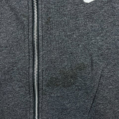 Nike Sportswear Hoodie Mens Large Gray Swoosh Full Zip Hooded Sweater