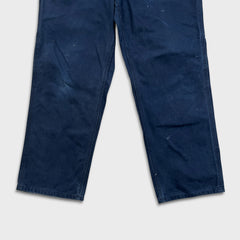 Carhartt Pants Mens 34x30 Blue Original Dungaree Fit Workwear Carpenter Baggy