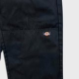 Dickies Pants Mens 30x30 Black Loose Fit Double Knee Workwear Baggy Trousers