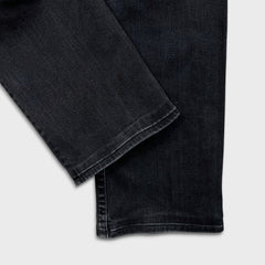 True Religion Ricky Jeans Mens 34x29 Black Relaxed Straight Leg Dark Wash Denim Pants