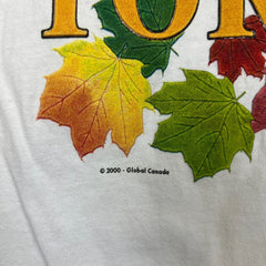 Vintage 2000 Toronto Canada Maple Leaves T Shirt Mens Small White Graphic Tee